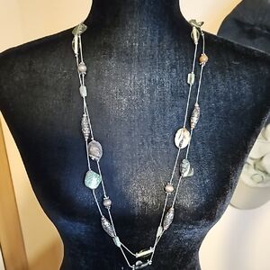 Elegant Multi-Color double stranded Beaded Necklace